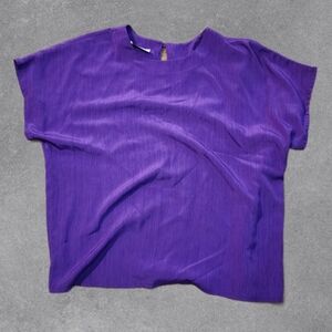 Robbie Sport Vintage Purple Blouse Size Large